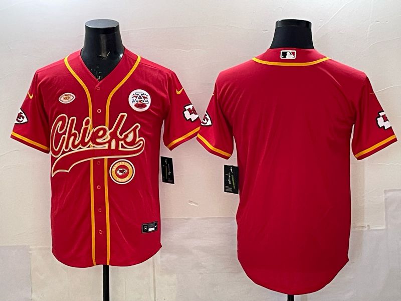 Men 2025 Nike Kansas City Chiefs Blank Red 3th generation Joint Name Limited NFL Jersey 04->new york yankees->MLB Jersey
